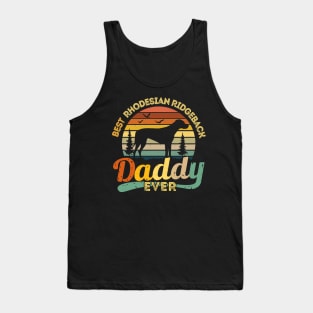 Dog Best Rhodesian Ridgeback Daddy Ever Retro Vintage 459 paws Tank Top